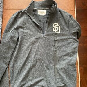 San Diego Padres Gray Quarter-Zip Pullover